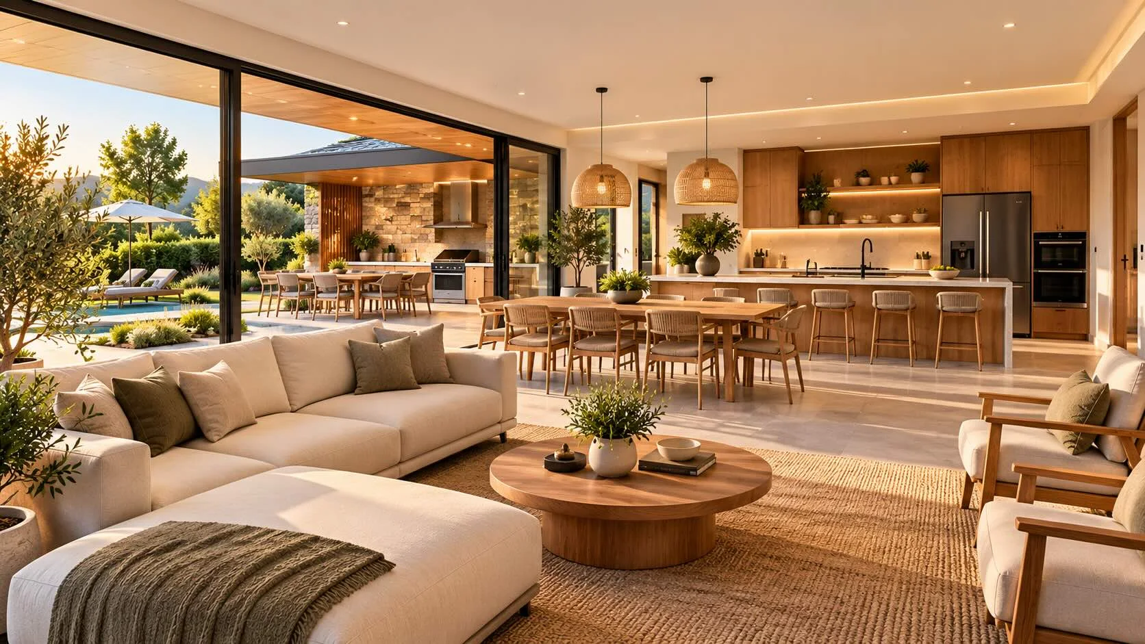 LIVING, COMEDOR Y COCINA INTEGRADA